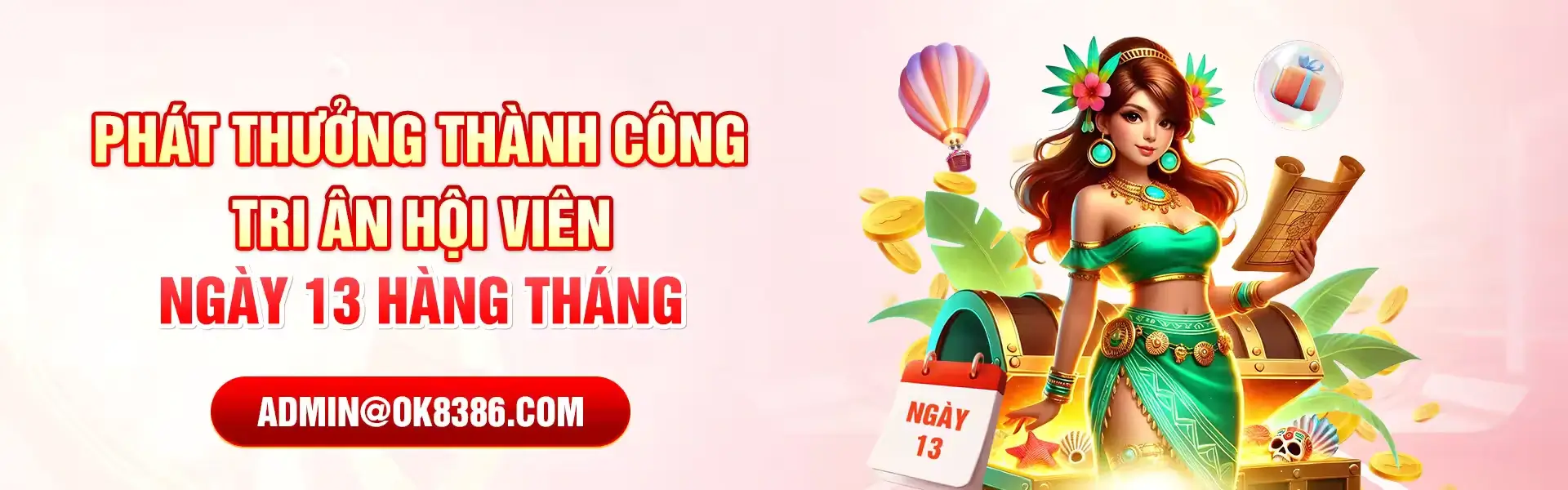 Ok8386cc Ngày 13 hàng tháng tri ân hội viên